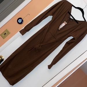 brown dress, never worn!